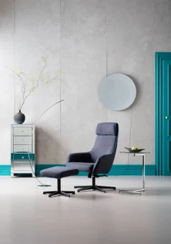 Stolik Pomocniczy Easy Living Ø46 Cm Transparentno-srebrny