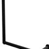 Stolik Pomocniczy Minimalistyczny Czarny Z Okrągłym Blatem Ø46 Cm
