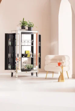 Stolik Spacey Ø36xH46 Cm Aluminium Złoty
