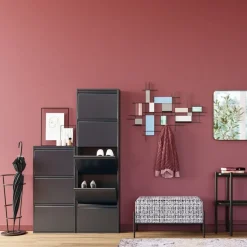 Szafka Na Buty Caruso MO 50x170 Cm Antracytowa