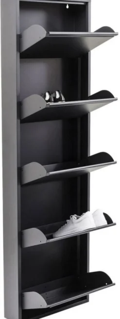 Szafka Na Buty Caruso 50x170 Cm Antracytowa
