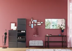 Szafka Na Buty Caruso 50x170 Cm Antracytowa