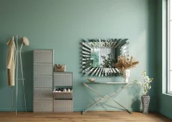 Szafka Na Buty Caruso 50x170 Cm Srebrna