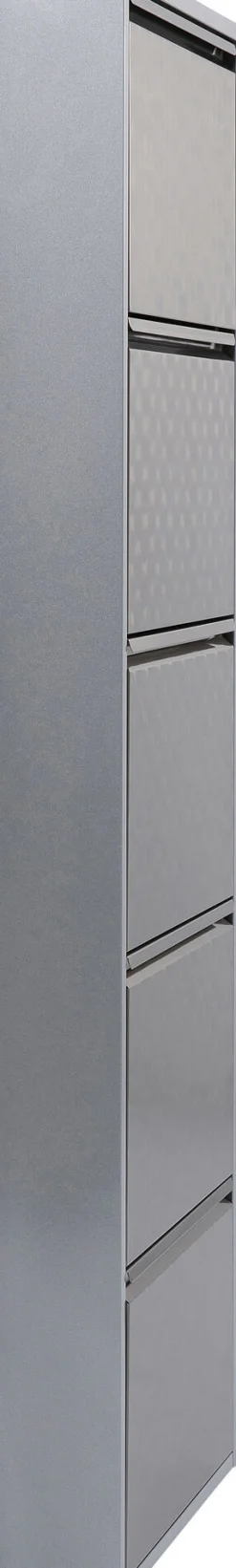 Szafka Na Buty Caruso 50x170 Cm Srebrna
