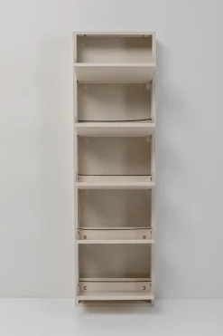 Szafka Na Buty Stalowa Kremowa 5 Przegródek 50x173 Cm