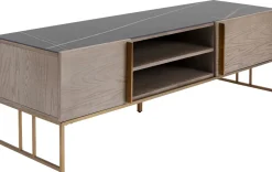 Szafka RTV Cesaro 160x50 Cm Naturalna - Blat Ceramika