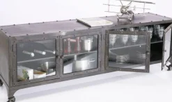 Szafka RTV Factory 160x56 Cm Metaliczna