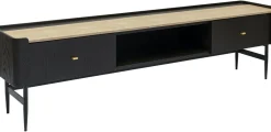 Szafka RTV Milano 200x55 Cm Ciemnobrązowa