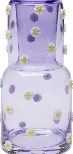 Szklanka Fioletowa Wzór Kwiatowy 300 Ml