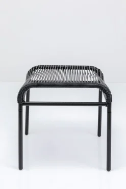 Taboret - Podnóżek Ogrodowy Acapulco 40x40 Cm Czarny