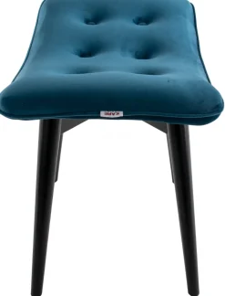 Taboret - Podnóżek Vicky 59x46 Cm Niebieskozielony - Nogi Czarne