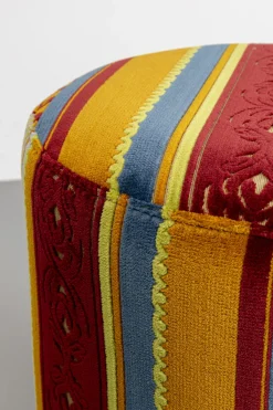 Taboret Okrągły Kolorowy Z Czarną Podstawą Ø36 Cm
