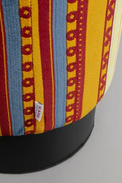 Taboret Okrągły Kolorowy Z Czarną Podstawą Ø36 Cm