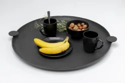 Taca Aluminiowa Ciemnoszara Loft Ø59 Cm