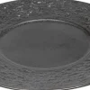Talerz Deserowy Czarny Kamionkowy Ø21 Cm