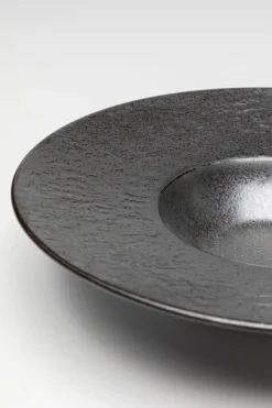 Talerz Głęboki Czarny Kamionkowy Ø27 Cm