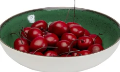 Talerz Głęboki Zielony Porcelana Ø20 Cm