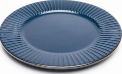 Talerz Obiadowy Ceramiczny Niebieski Ø27 Cm