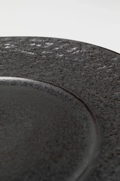 Talerz Obiadowy Czarny Kamionkowy Ø27 Cm
