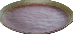 Talerz Obiadowy Fioletowo-zielony Kamionka Ø27 Cm