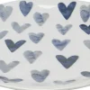Talerz Obiadowy Motyw Niebieskich Serc Ø28 Cm