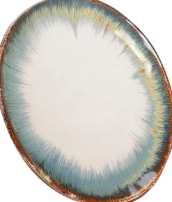 Talerz Organic ∅26 Cm Biało-niebieski