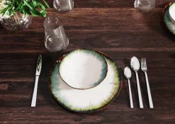 Talerz Organic ∅26 Cm Biało-niebieski