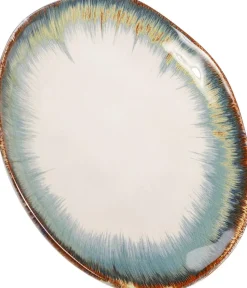 Talerz Organic ∅20 Cm Biało-niebieski