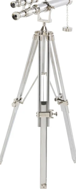 Teleskop Dekoracyjny Srebrny Stal I Aluminium 125 Cm