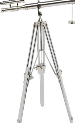 Teleskop Dekoracyjny Srebrny Stal I Aluminium 125 Cm