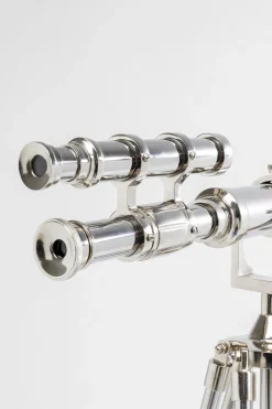 Teleskop Dekoracyjny Srebrny Stal I Aluminium 125 Cm
