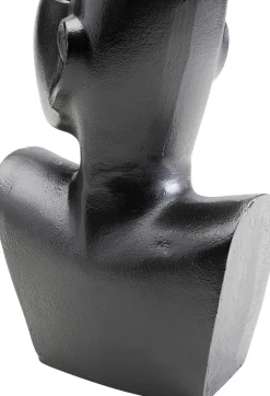 Wazon Aluminiowy Czarny Motyw Twarzy 20x27 Cm