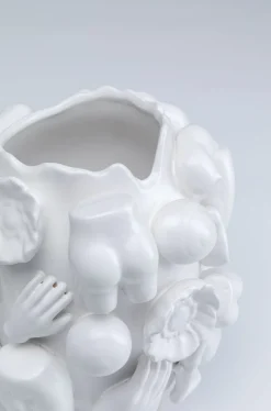 Wazon Body Parts 21x25 Cm Biały