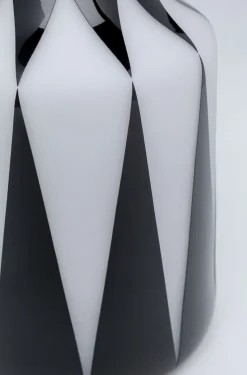 Wazon Brillar Ø18x44 Cm Czarno-biały
