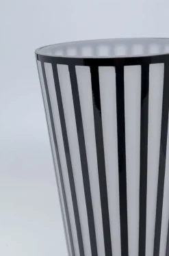 Wazon Brillar Ø22x40 Cm Czarno-biały