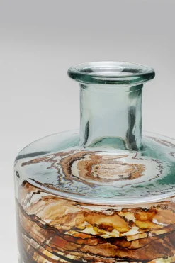 Wazon Brązowo-transparentny Szkło Z Recyklingu Ø15x40 Cm Burza Piaskowa