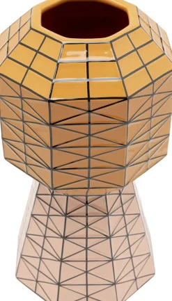 Wazon Ceramiczny Nowoczesny Pomarańczowo-różowy 15x28 Cm