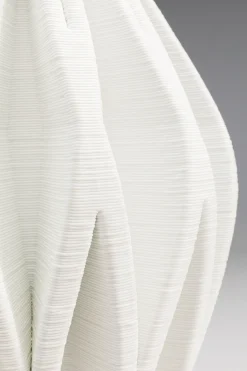 Wazon Ceramiczny Skandynawski Biały Ø20x37 Cm