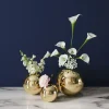 Wazon Ceramiczny Złoty Ø11 Cm