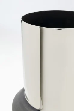 Wazon Czarno-srebrny Aluminium Ø20x51 Cm