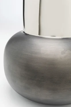 Wazon Czarno-srebrny Aluminium Ø26x42 Cm