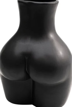 Wazon Czarny Z Motywem Ludzkiego Ciała Ceramiczny 16x22 Cm