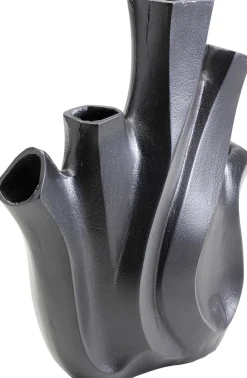 Wazon Do Salonu Czarny Z Aluminium 26x29 Cm
