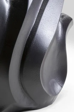 Wazon Do Salonu Czarny Z Aluminium 26x29 Cm