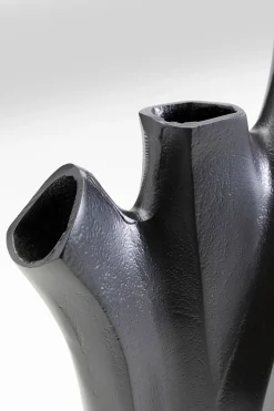 Wazon Do Salonu Czarny Z Aluminium 26x29 Cm