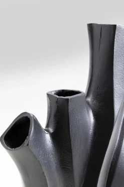 Wazon Do Salonu Czarny Z Aluminium 26x29 Cm
