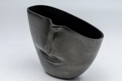 Wazon Half Face 31x22 Cm Aluminium Antracytowy