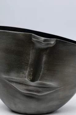 Wazon Half Face 31x22 Cm Aluminium Antracytowy