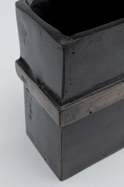 Wazon Paro 25x16 Cm Aluminium Ciemnobrązowy