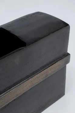 Wazon Paro 25x16 Cm Aluminium Ciemnobrązowy